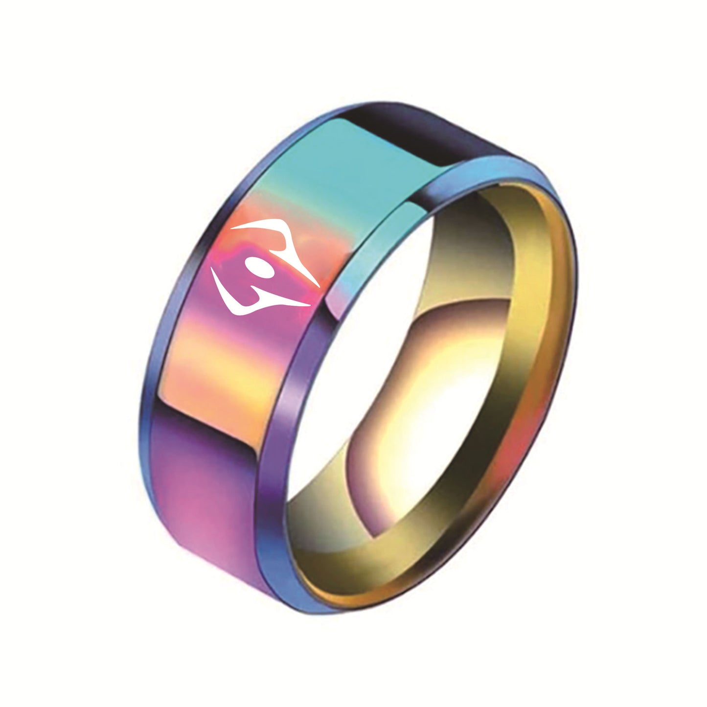 Curse King COS Stainless Steel Ring Two-Faced Sukuna Impression Ring Jujutsu Kaisen Jewelry Yuji Itadori Anime