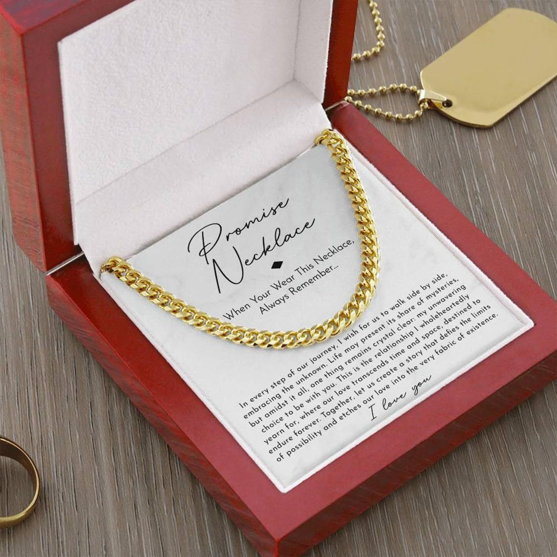 Stainless steel necklace with double-sided polished titanium steel chain