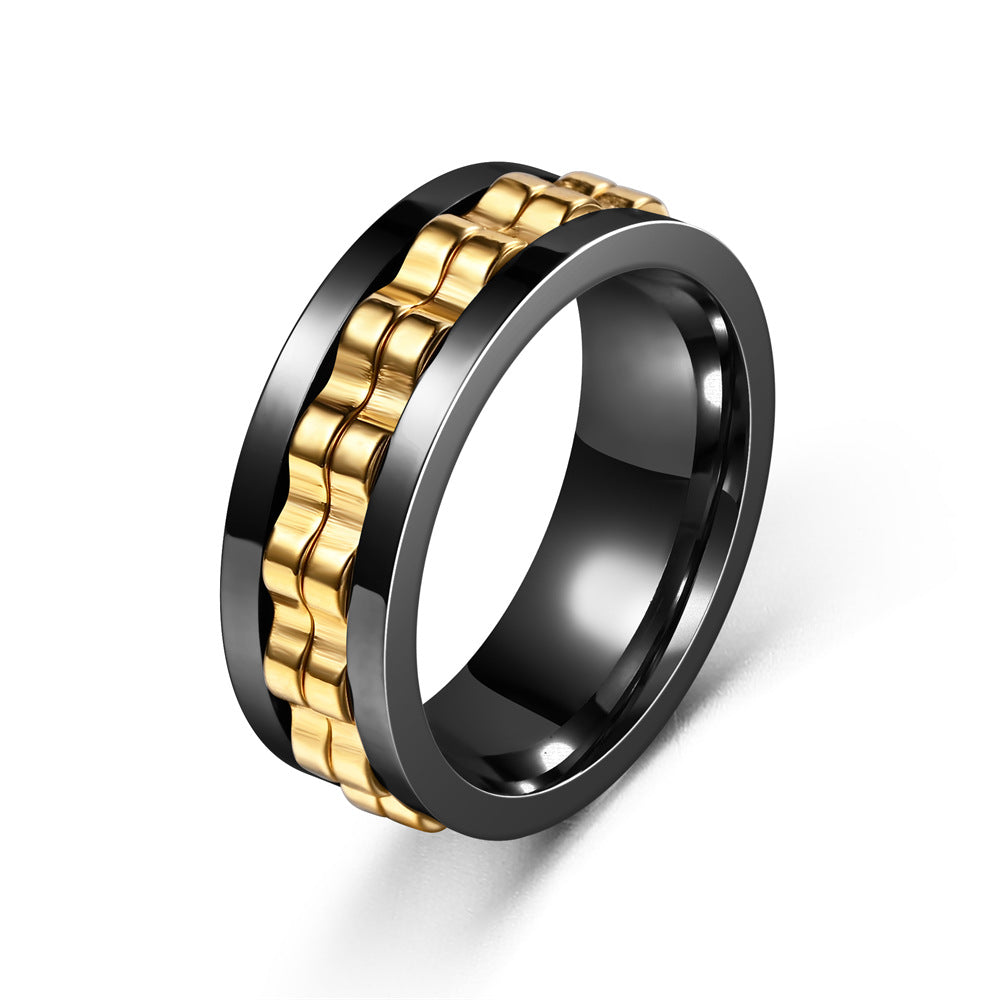 Exclusive Unique Stress-Relief Anti-Anxiety Gear Flower Rotating Ring