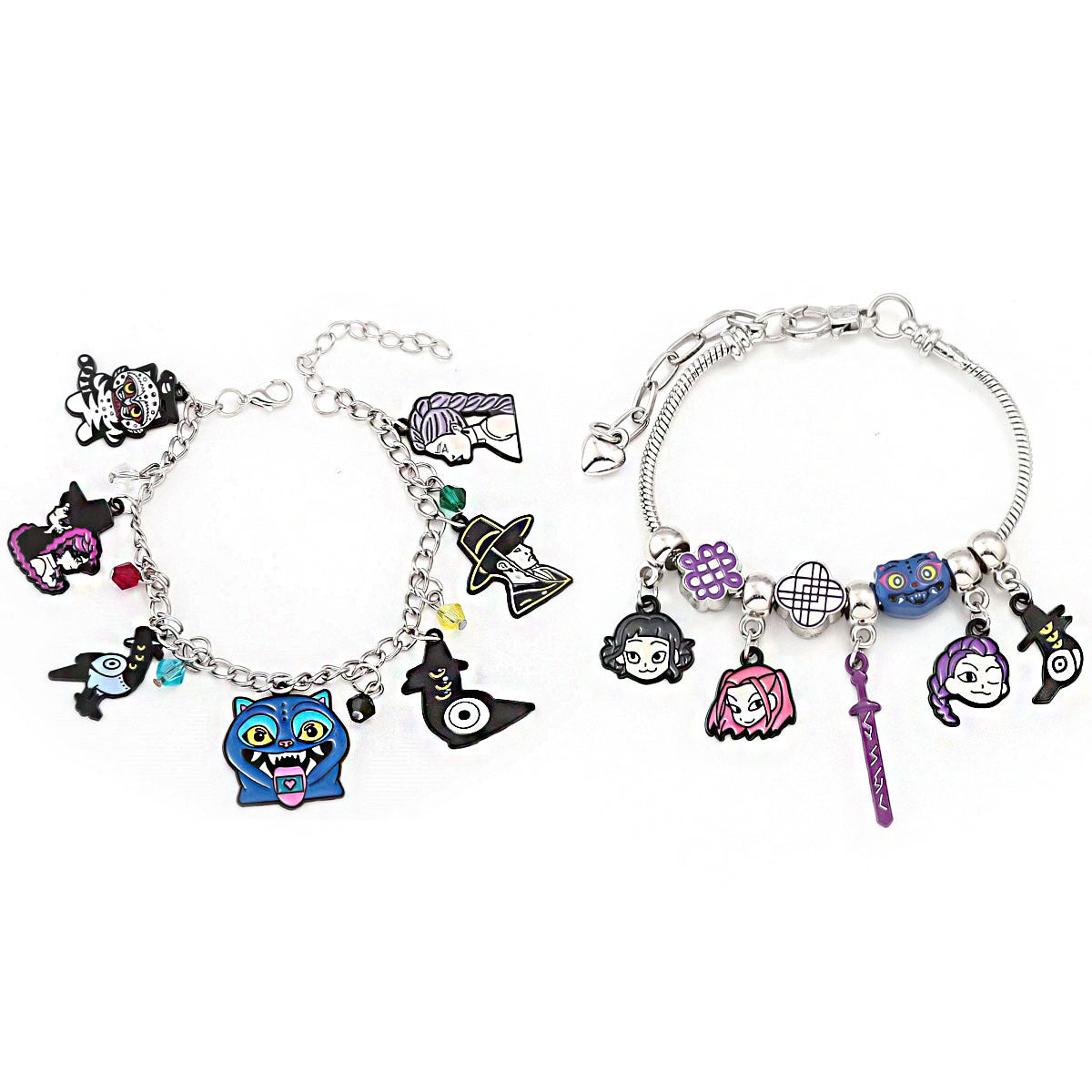 Cross-border Supply Cartoon Anime K-POP Demon Slayer Girl Group Mirai Lumizoy Character Pendant DIY Bracelet
