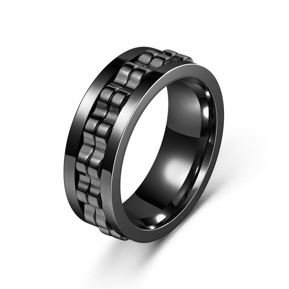 Exclusive Unique Stress-Relief Anti-Anxiety Gear Flower Rotating Ring