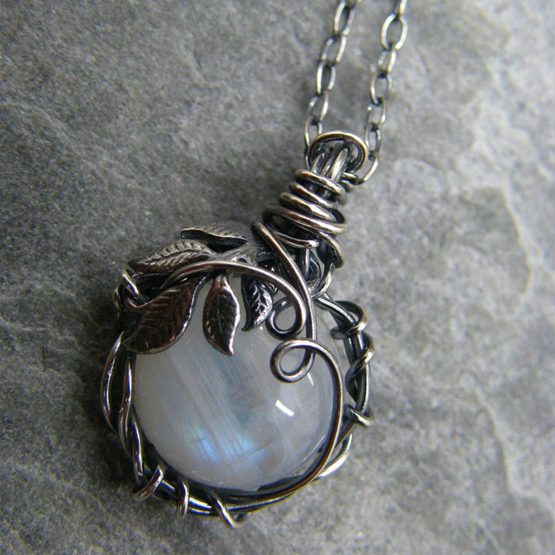 Moonstone necklace pendant