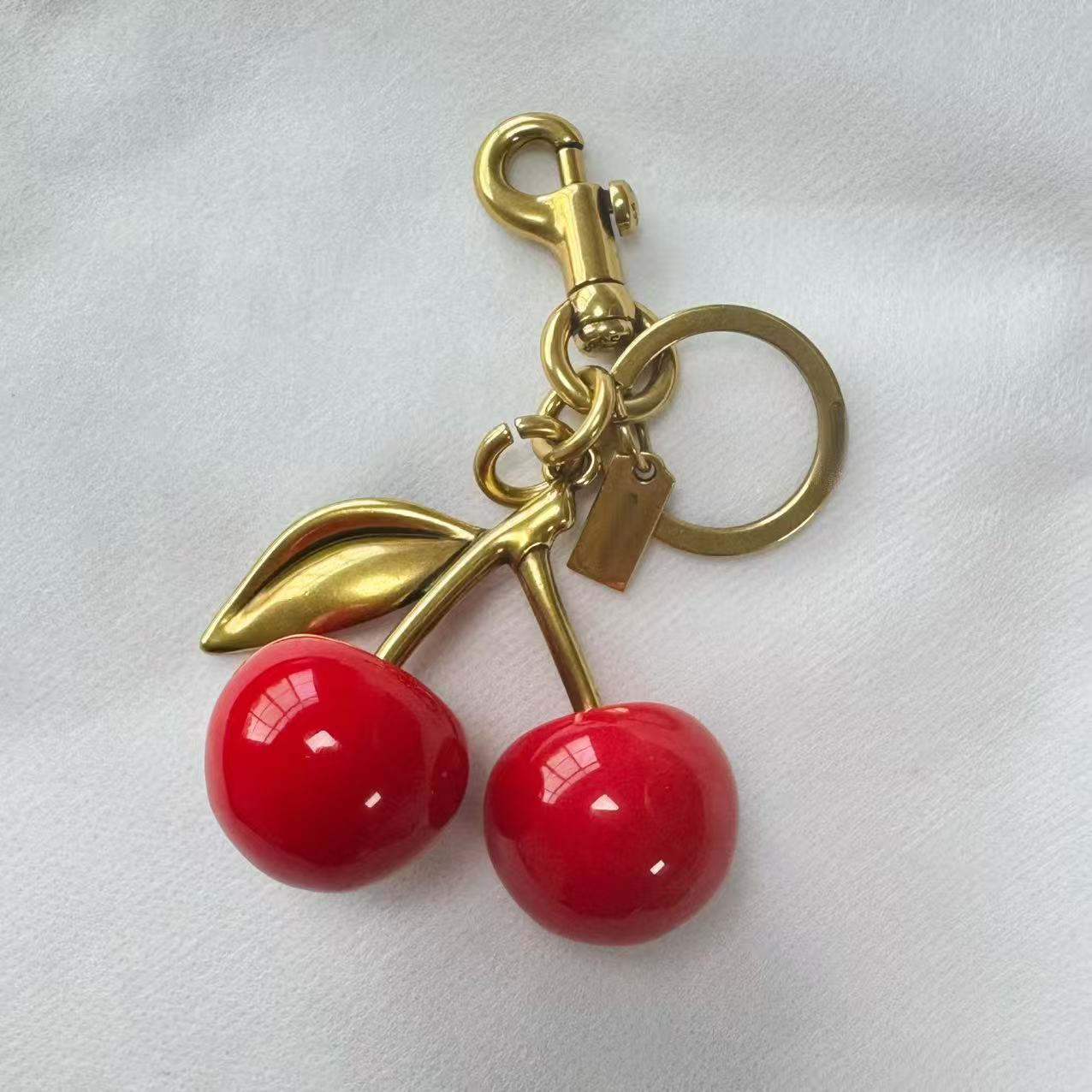 Cherry Apple Keychain Women's Bag Pendant