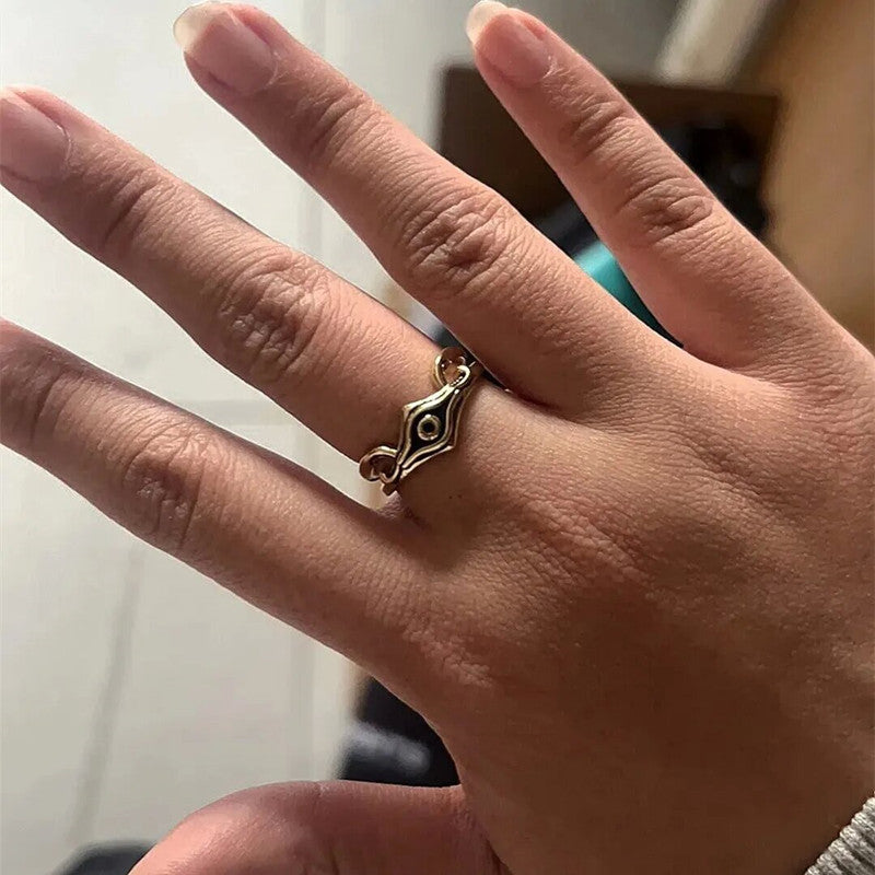 Game King Monster Duel Artum Ring Electroplated Gold Droplet