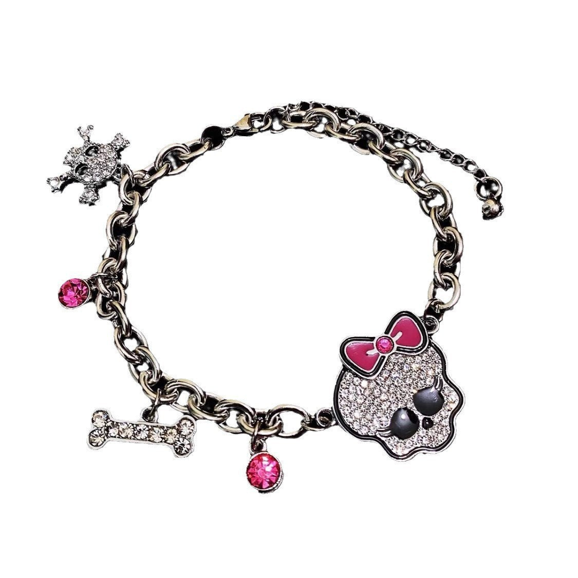 Ghost School Y2K Cool Girl Necklace amp Bracelet Cute Decorative Jewe