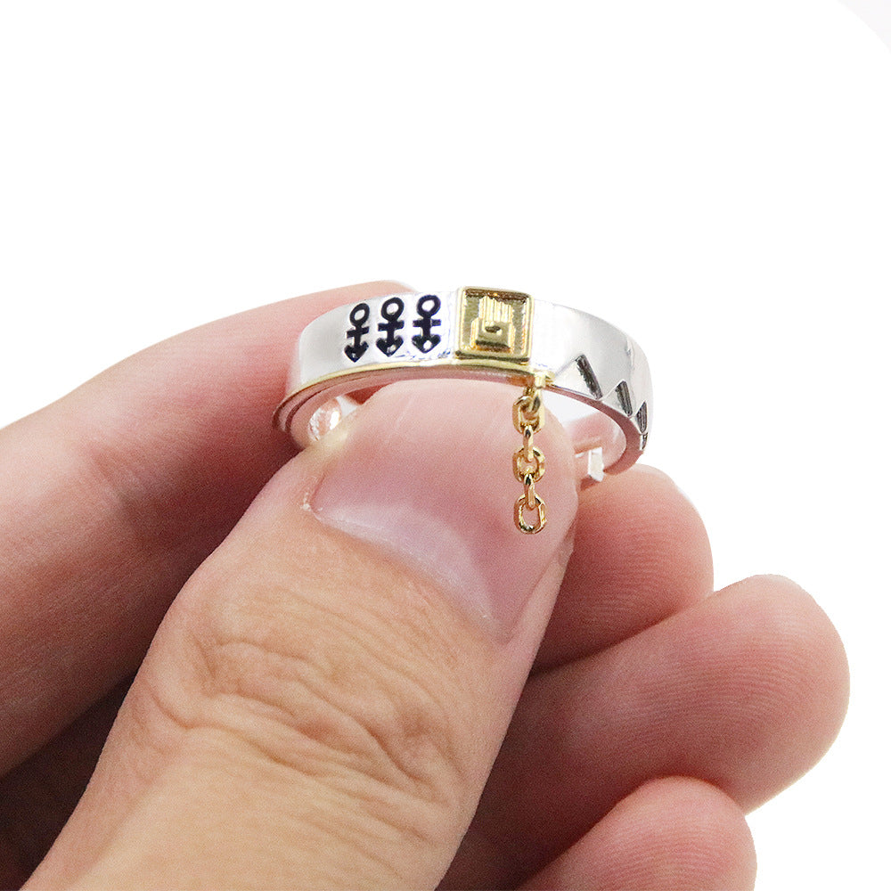Jojo's Bizarre Adventure Golden Hand Copper Ring Cosplay Accessory