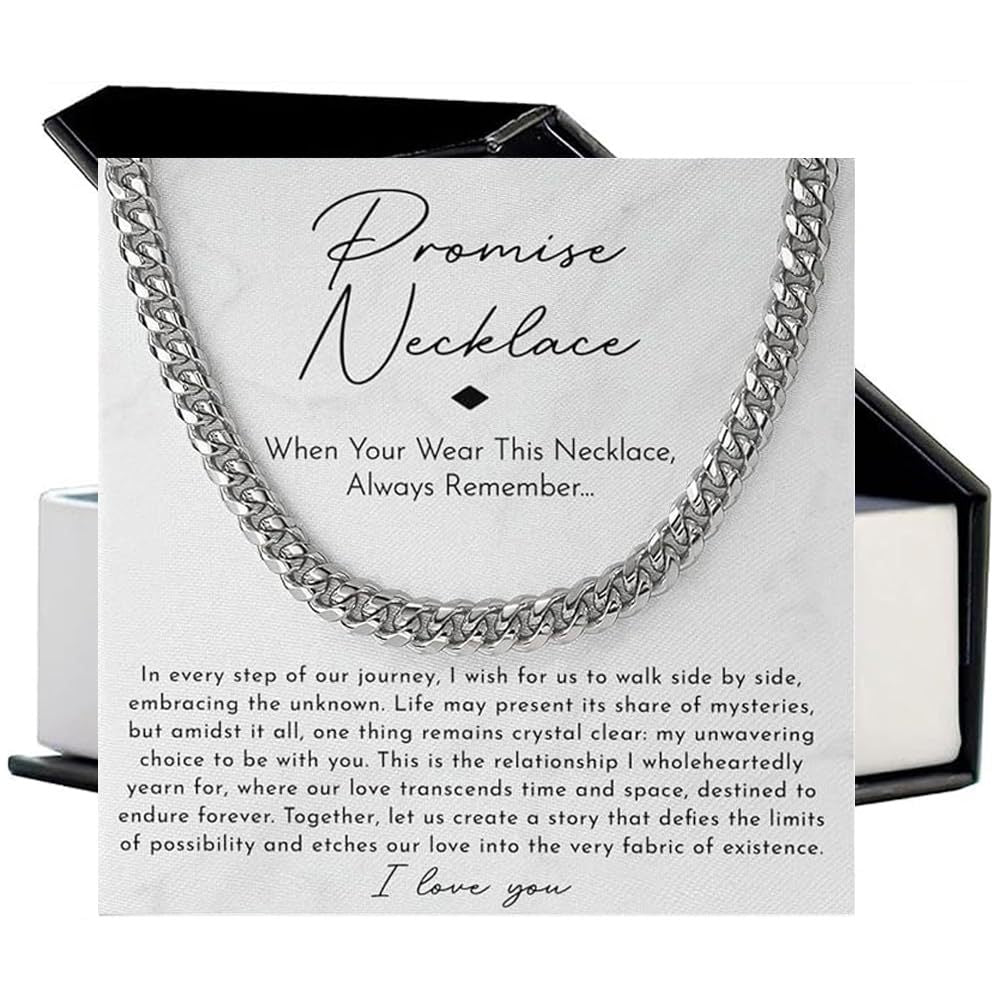Stainless steel necklace with double-sided polished titanium steel chain