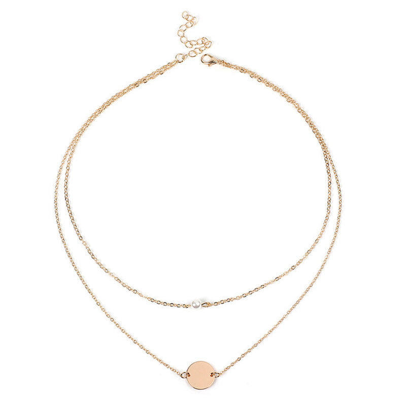 Round pearl necklace for girls
