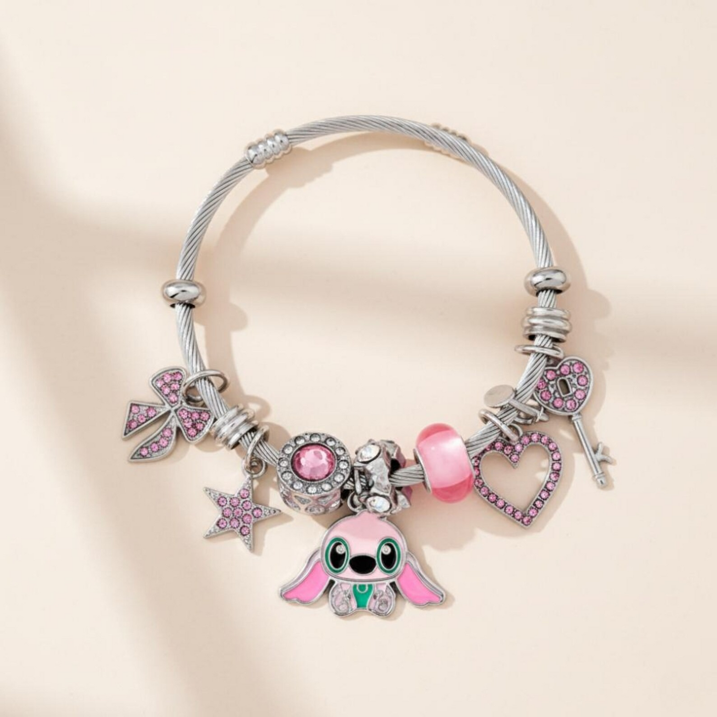 Stitch Anime Character Plush Toy and Lilo &amp; Stitch Bracelet Accessories
