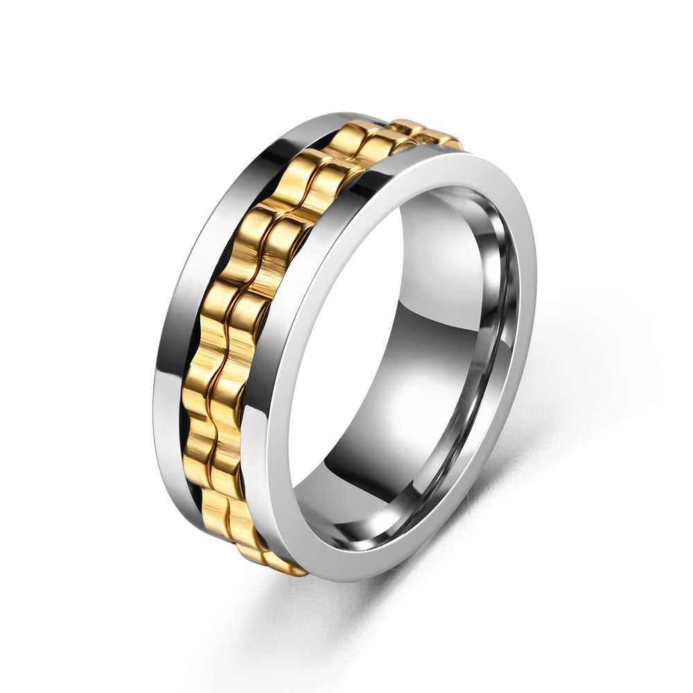 Exclusive Unique Stress-Relief Anti-Anxiety Gear Flower Rotating Ring