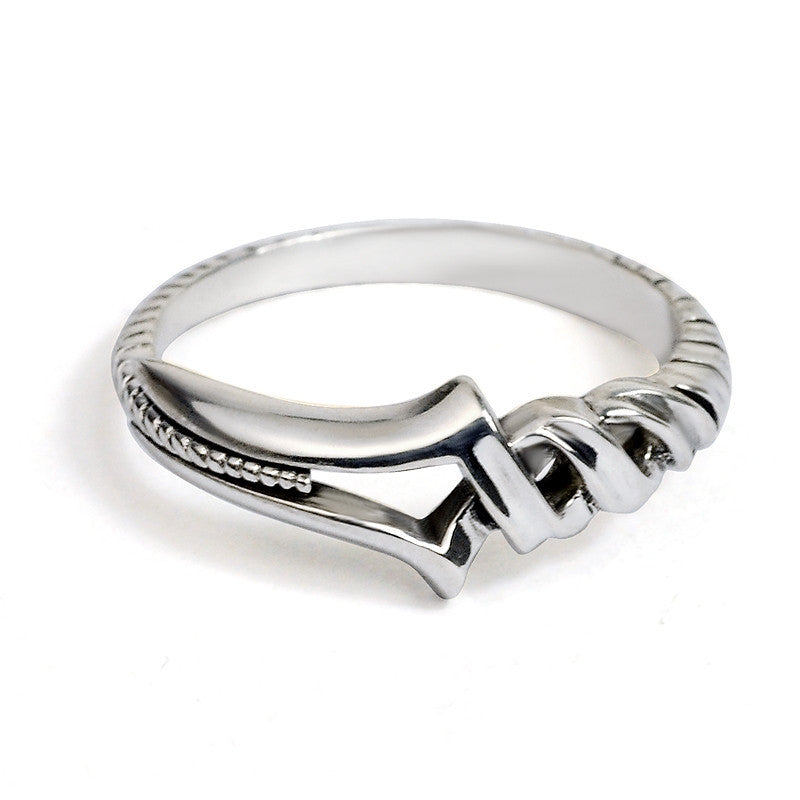 Fihong Vintage Lance Ring for Men Adjustable Open-Ended Finger Ring Unique Gift for Boyfriend