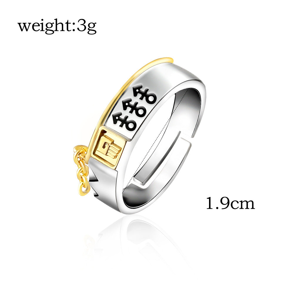 Jojo's Bizarre Adventure Golden Hand Copper Ring Cosplay Accessory