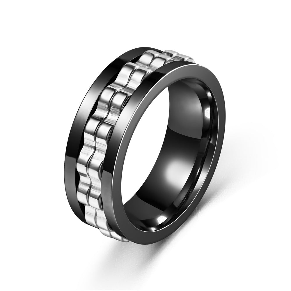 Exclusive Unique Stress-Relief Anti-Anxiety Gear Flower Rotating Ring