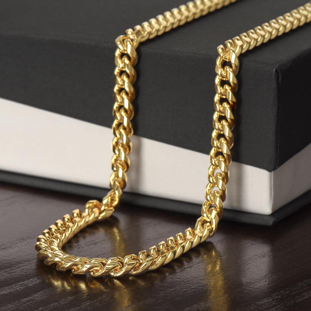 Stainless steel necklace with double-sided polished titanium steel chain