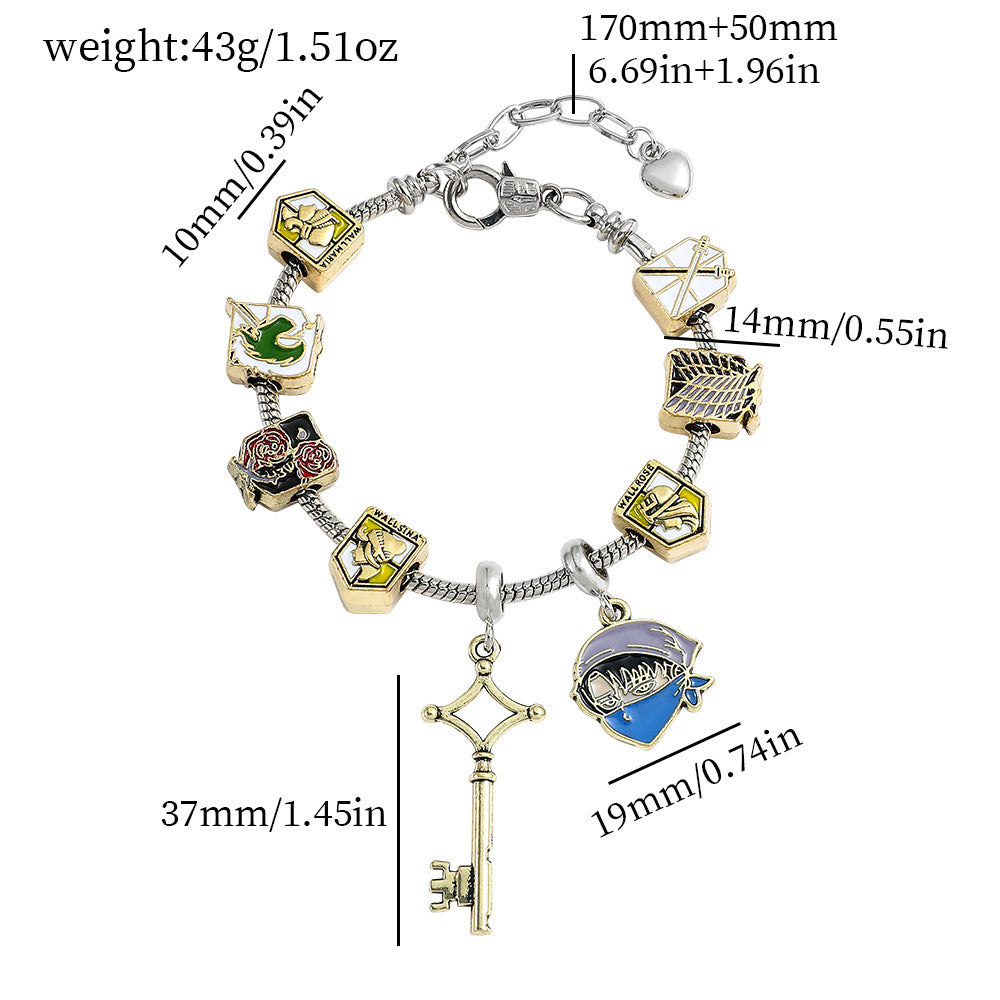 Cross-border Anime SpongeBob SquarePants DIY Beaded Bracelet with Loose Beads for Customizable Jewelry Accessories